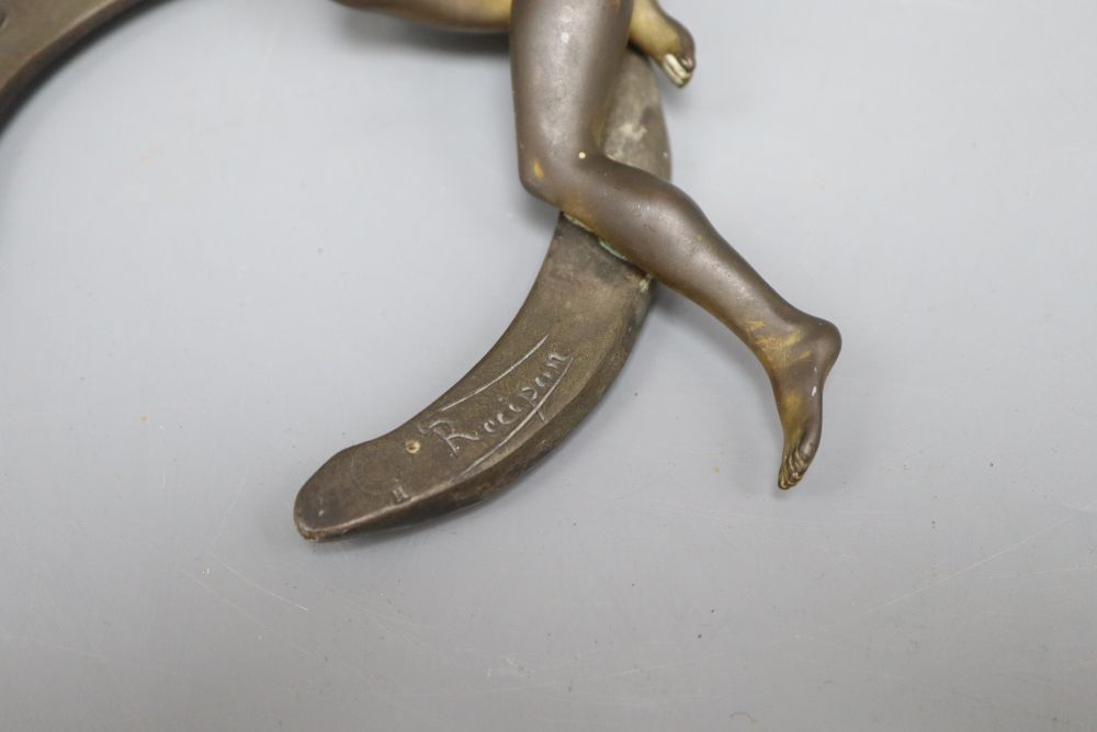 Georges Recipon, French, 1860-1920 , an erotic bronze figure, signed Recipon 1908-1911 and Susse Fs. Ed., and with stamped Susse Frer